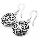 Celtic Lucky Clover - Silver earrings